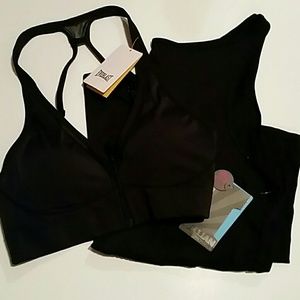Flowy Split Back Tank Top with Bralette